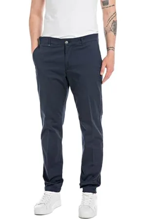 Replay Herren Chino Brad Slim Fit, (Blau), 32W / 30L