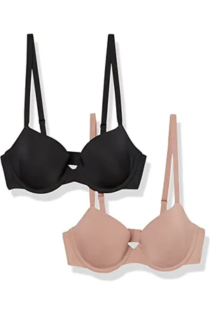 Amazon Damen Halbschalen Mikrofaser-BH Mit Verstellbaren Trägern, 2er-Pack, , 75E