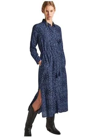 Pepe Jeans Damen Pazzi Kleid, Blau (Dulwich Blue), XS