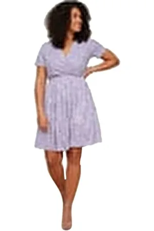Trendyol Damen Mini A-Linie Regular Plus Size Dress Kleid, , 4XL Größen