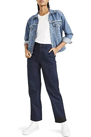 Dockers Damen High Waist Chino Straight Hose, , 28 EU