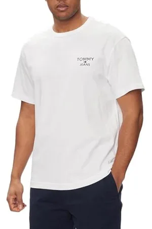 Tommy Hilfiger Herren T-Shirt Kurzarm Rundhalsausschnitt, (White), S