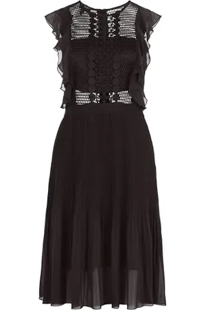 Apart APART Cocktailkleid Kleid aus semitransparentem Georgette und transparenter Netzware, , 40