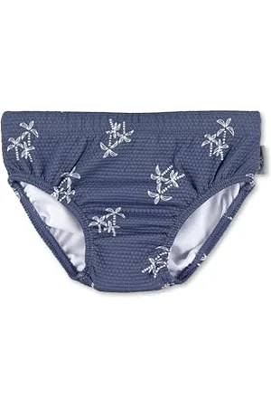 Sterntaler Badehose Palmen Jungen aus Bademodenstoff mit Palmendruck - Badehose Baby mit Windeleinsatz bis Größe 86/92 und UV Schutz 50+ für Sonnentage am Strand - , 68