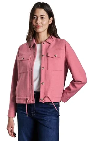 Street one Damen A212468 Jacke in Wolloptik, Sugar Coral Mel, 44