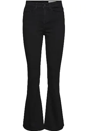 Noisy May Damen Nmsallie Hw Flare Vi023bl Noos Jeans, , 28W 30L EU