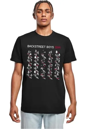 Merchcode Herren T-Shirt Backstreet Boys - DNA Album Red T-Shirt Round Neck, Regular Fit, Cotton 100%, L