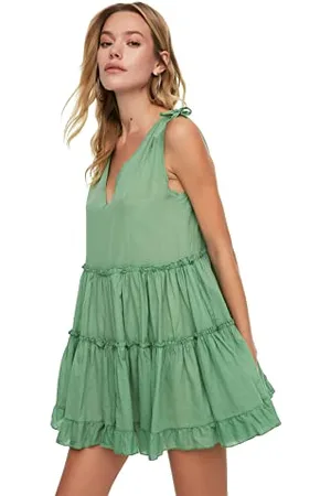 Trendyol Damen Oversized Voile Beach Dress, , 34 EU