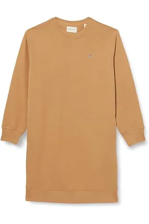 GANT Damen Shield C-Neck Sweat Dress Kleid, , Medium