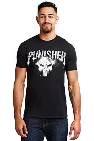 Marvel Herren Punisher Text T Shirt, , S EU