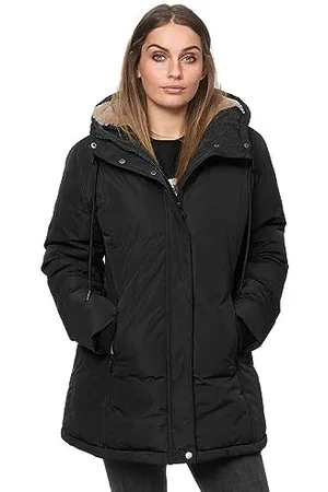 Lonsdale London Frauen Winterjacke mit Kapuze TONG Black XXL, 117511