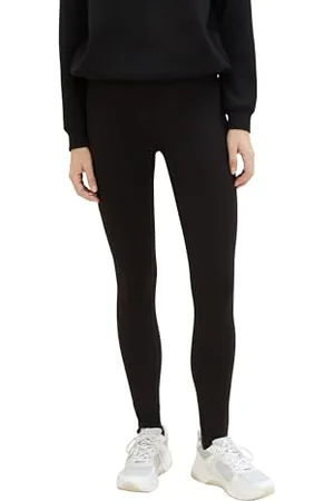 TOM TAILOR Damen Legging mit Steigbügel, deep black, 42/28