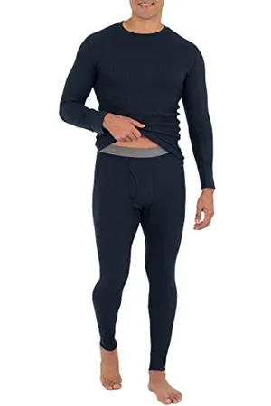 Fruit Of The Loom Herren Recycled Waffle Thermal Underwear Set (Top and Bottom) Pyjamaset, , Medium