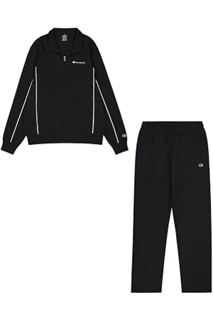 Champion Herren Legacy Script Shop Piping (220289) -Soft Compact Powerblend Fleece High-Neck Sportanzug, , XS