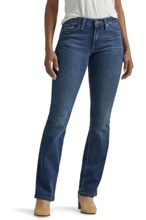 Lee Damen Regular Fit Bootcut Jeans, , 44 Kurze Schlauch