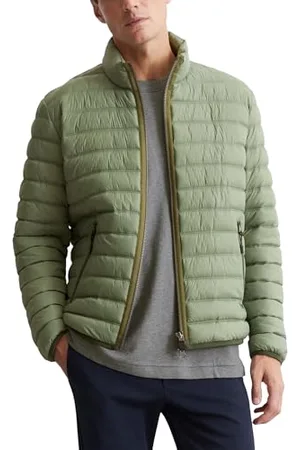 Marc O’ Polo Marc OߴPolo Herren Steppjacke mit Stehkragen leicht, Grün (Victorian Mist), 3XL