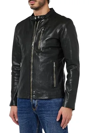 Freaky Nation Herren Best Brother-FN Lederjacke, , XL