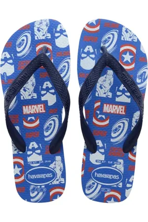 Havaianas – Top Marvel Logomania, bequeme, leichte und strapazierfähige Flip-Flops mit Aufdruck der legendären Marvel-Superhelden, Herren