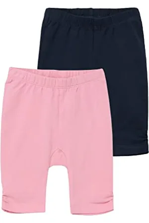 QS by s.Oliver Junior Baby Girls Capri Leggings im Doppelpack, Blue, 62