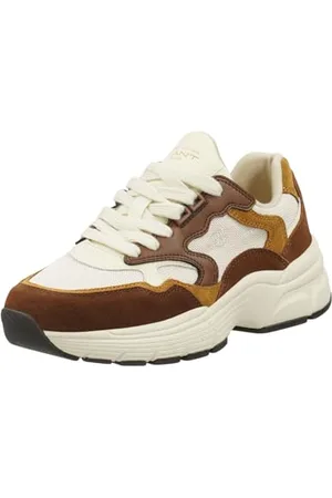 GANT FOOTWEAR Damen NEUWILL Sneaker, Chestnut/beige, 39 EU
