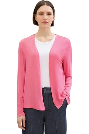TOM TAILOR Damen Basic Sommer Cardigan , carmine pink, XXS