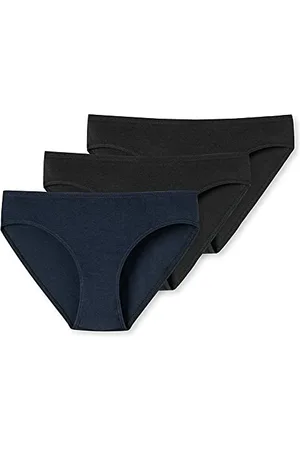 Schiesser Mädchen 3 Pack Slips - 95/5 Organic Bio Baumwolle Größe 140 Bis 176 Unterwäsche, , 140 EU