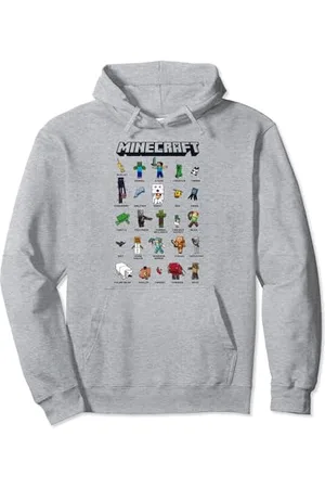 Minecraft Group Shot Poster Collage Style Pullover Hoodie