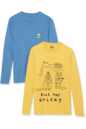 Amazon Disney | Marvel | Star Wars Herren Langärmelige T-Shirts, 2er-Pack, , S