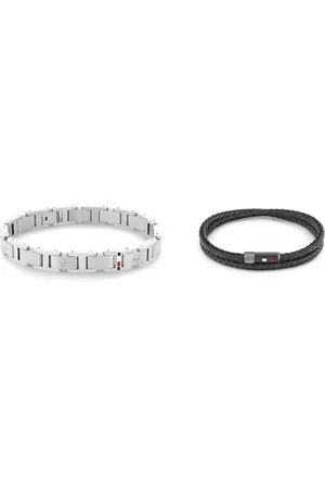 Tommy Hilfiger Jewelry Armband mit Knebelverschluss für Herren aus Edelstahl - 2790393 & Jewelry Armband für Herren aus Leder - 2790262S