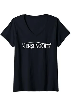 Versengold Damen Logo T-Shirt mit V-Ausschnitt