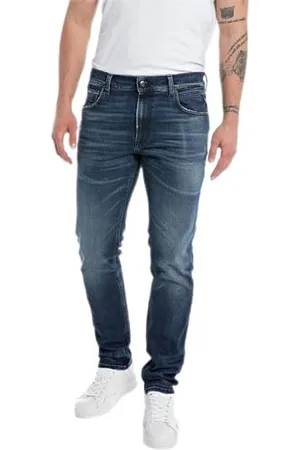 Replay Herren Jeans Mickym Slim-Fit, (Blau), 36W / 34L