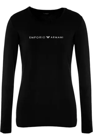 Emporio Armani Damen Iconic Logoband Long Sleeve T-Shirt, , L