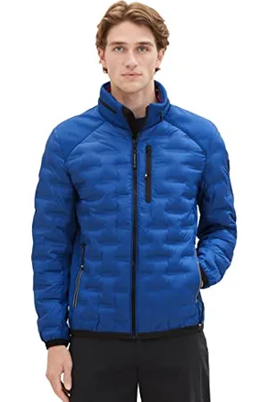 TOM TAILOR Herren 1038608 Hybrid Steppjacke mit Abnehmbarer Kapuze im Kragen, 19168-hockey Blue, XXL