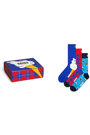 Happy Socks 3-Pack Downhilll Skiing Socks Gif - 36-40