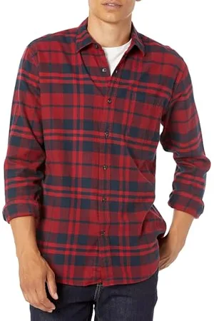 Amazon Herren Langarmhemd aus Flanell (in Übergröße erhältlich), , XL