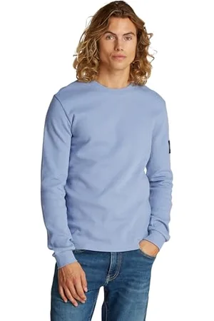 Calvin Klein Herren Badge Waffle Ls Tee J30j323485 L/S T-Shirt, , S