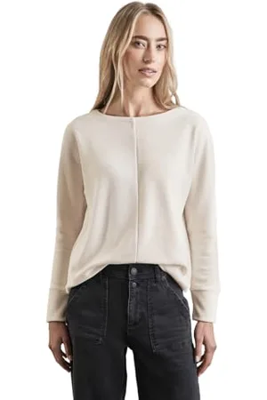Street one Damen A322361 Langarmshirt,Weiß, 44