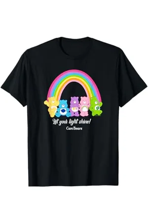 Care Bears Let Your Light Shine Vintage Rainbow Group Poster T-Shirt
