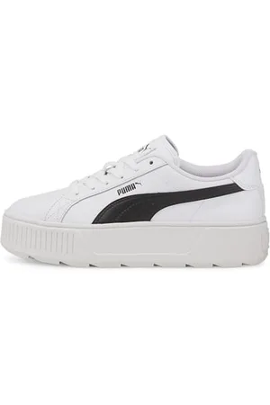 PUMA Damen Karmen L Sneaker, White Black, 42.5 EU
