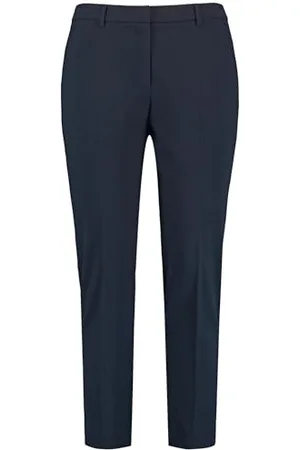Samoon Damen Gepflegte 7/8 Hose mit Bügelfalten Greta unifarben 7/8 Länge 42