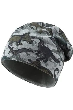 Sterntaler Beanie aus Sweat Bedruckt mit Dinosauriern Jungen - Baby und Kinder Mütze aus Sweat-Stoff - , 49
