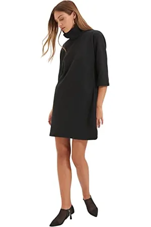 Trendyol Damen Thessalonic Knit Dress, Anthrazit, S EU