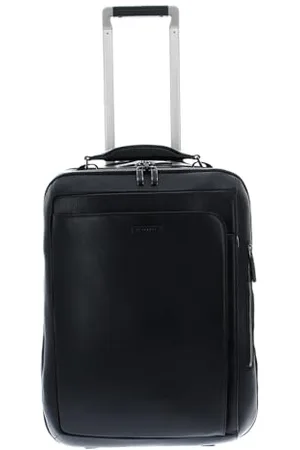 Piquadro Modus Trolley Cabin mit 2 Rädern aus Leder, 15,6 Zoll (39,6 cm) mit Zwei Fächern, , 50 cm, Zeitgenössisch