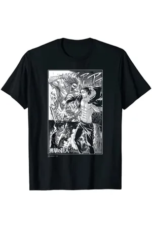 Attack on Titan Eren Yeager Titan Transformation Manga Style T-Shirt