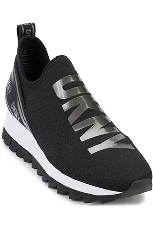DKNY Damen Abbi Slip On Sneaker, Black/White, 37.5 EU