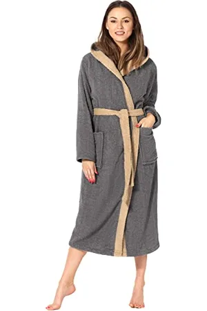 Ladeheid Damen Frottee Bademantel aus 100% Baumwolle LA40-191 ( , XL)