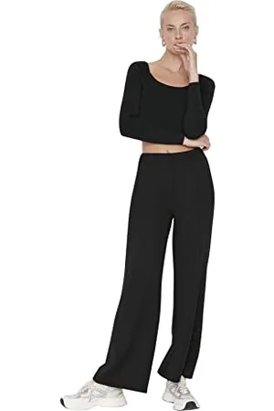 Trendyol Damen Joggingbroek voor heren met middelhoge tailleband Sweatpants, , M EU