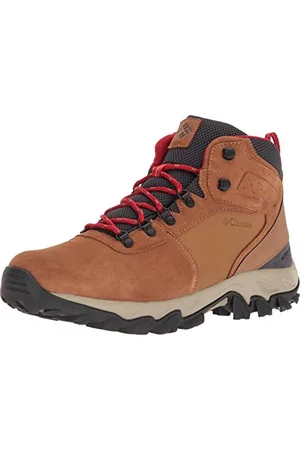 Columbia Herren Newton Ridge Plus Ii Suede Waterproof Wide Wanderstiefel, Elk, Mountain Red, 41.5 EU