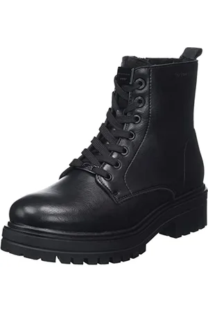 TOM TAILOR Damen 4294803 Stiefelette, Black, 38 EU