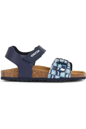 Geox J Ghita Boy B Sandal, Navy/LT Blue, 24 EU